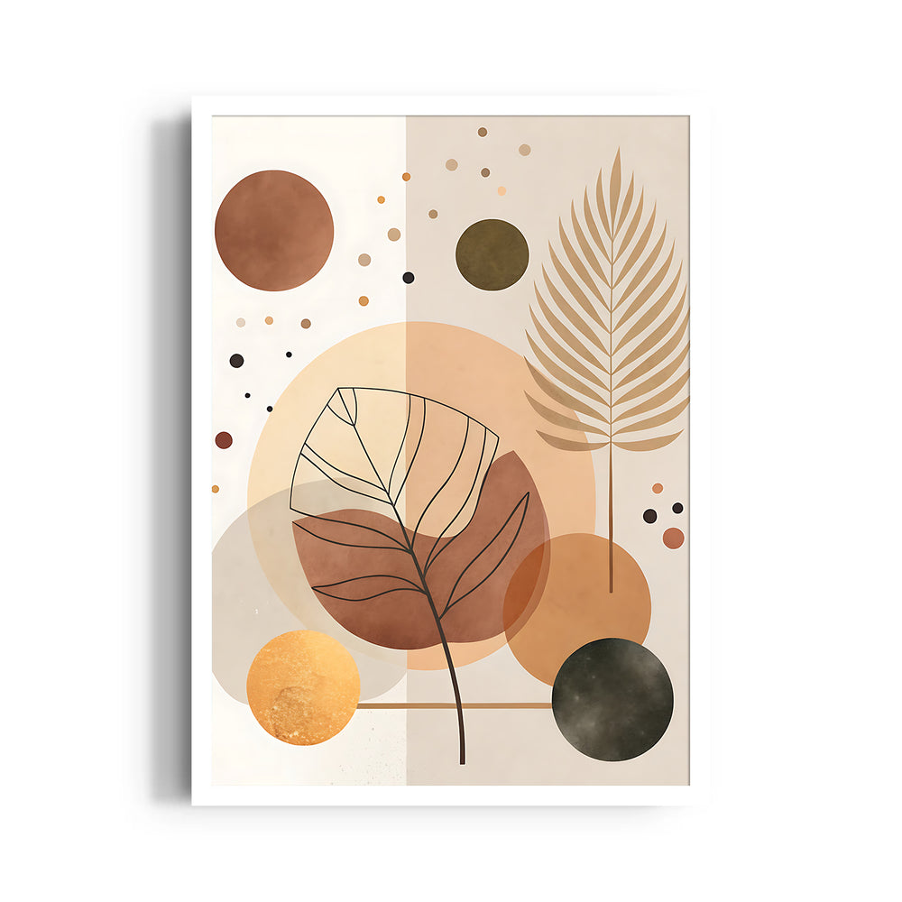 Boho Botanical Geometry - Boho Modern Wall Art