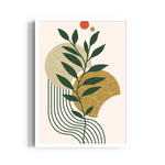Boho Botanical Earth Shapes - Boho Modern Wall Art