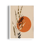 Boho Botanical Sunburst - Boho Modern Wall Art