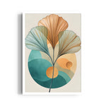 Boho Ginkgo Botanical Abstract – Boho Modern Wall Art
