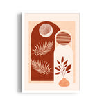 Boho Terracotta Botanical Arches - Boho Modern Wall Art