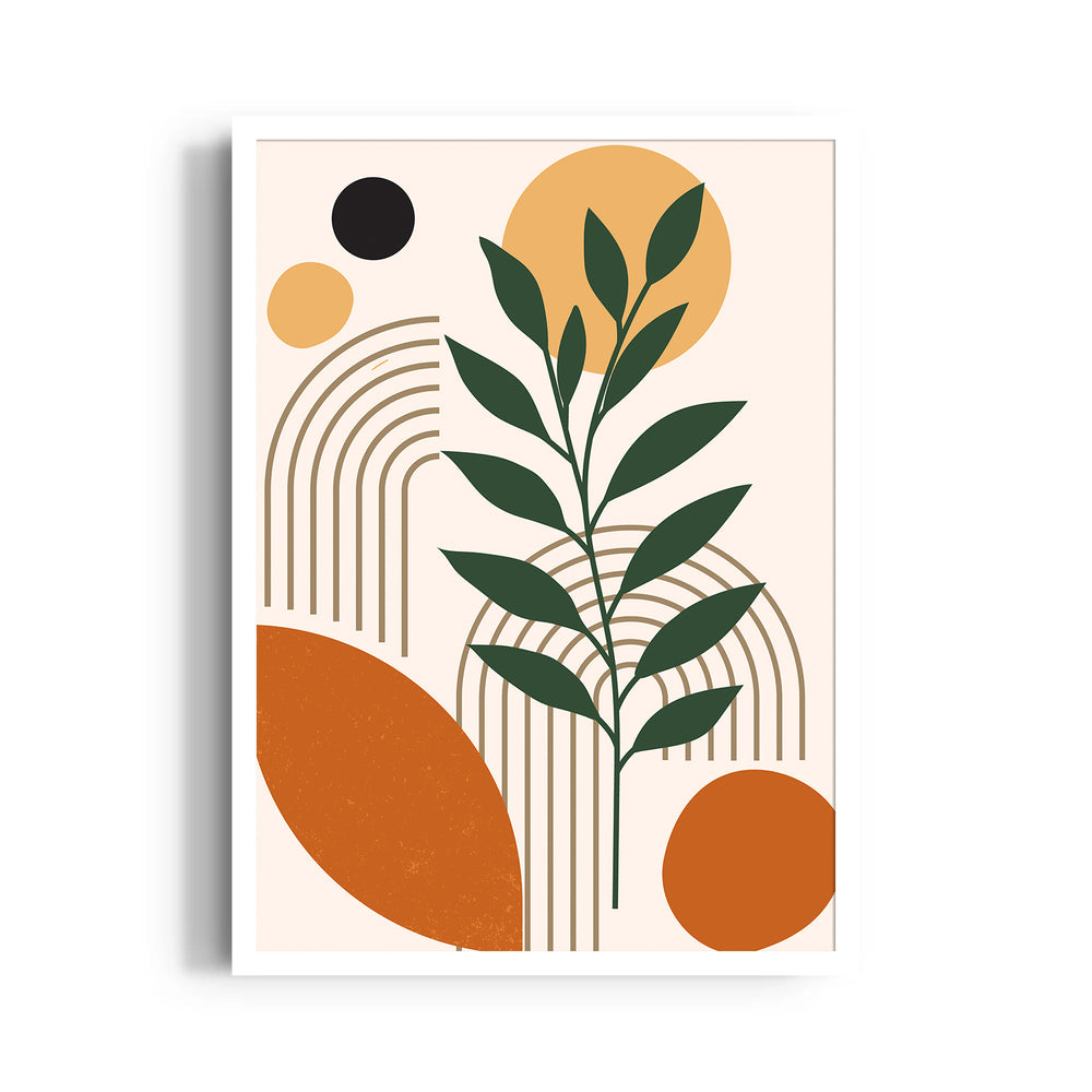 Boho Botanical Rainbow Composition - Boho Modern Wall Art