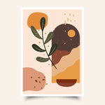 Desert Sun Botanical Harmony - Abstract Modern Art