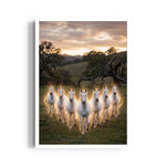 Divine Meadow Surge — 7 Horses Vastu Art