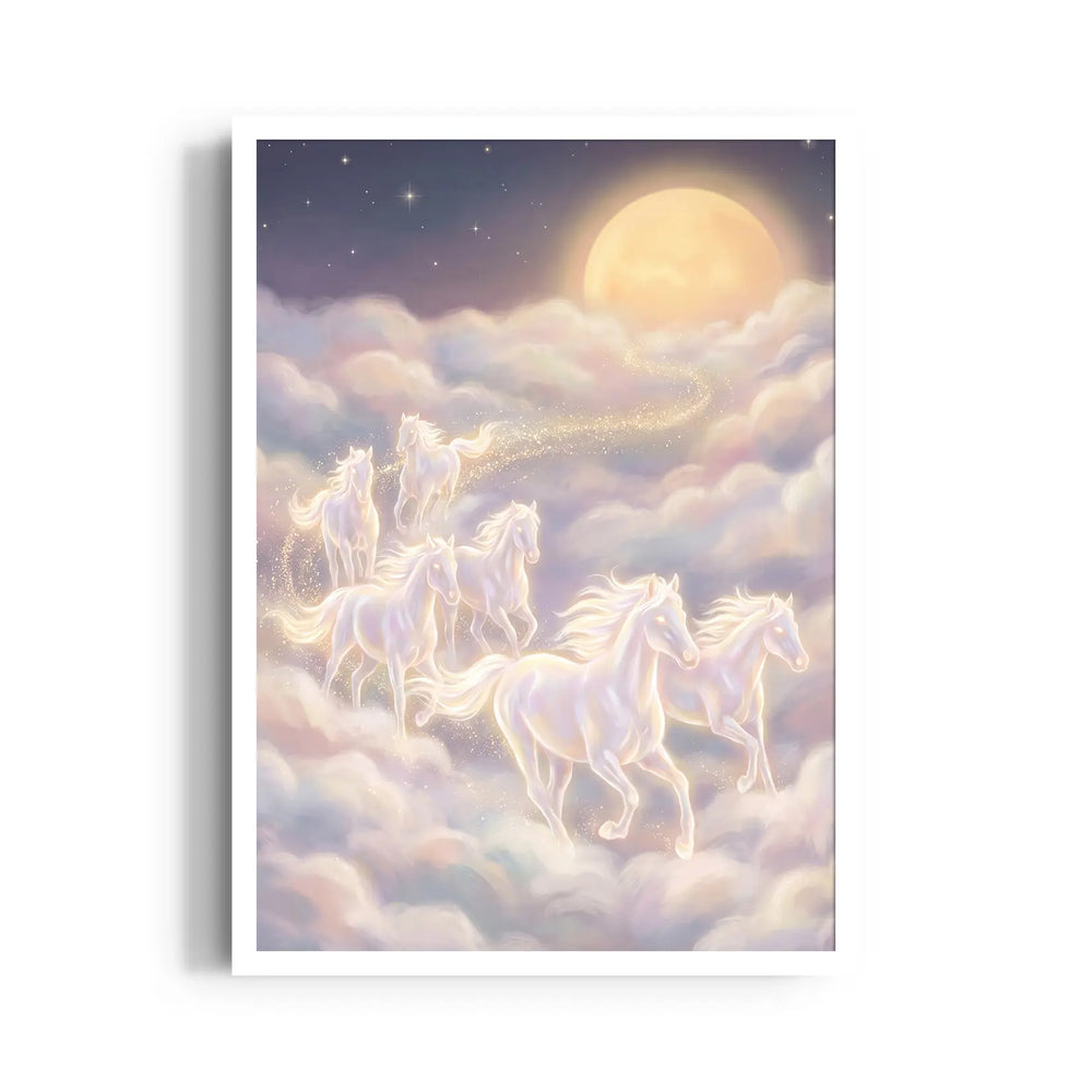 Celestial Lunar Path — 7 Horses Vastu Art