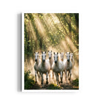 Enchanted Forest Gallop — 7 Horses Vastu Art