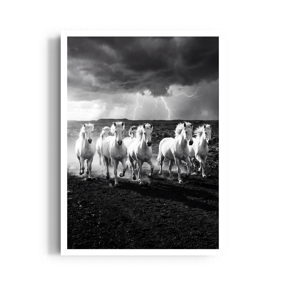 Stormborn Spirits — 7 Horses Wall Art