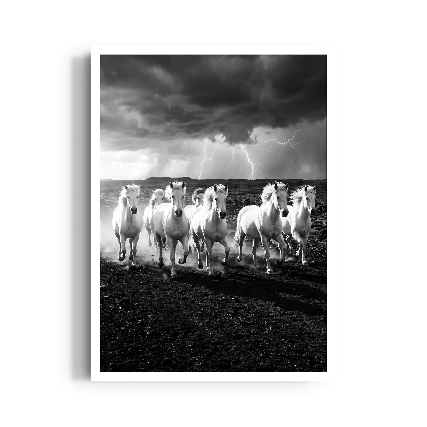 Stormborn Spirits — 7 Horses Wall Art