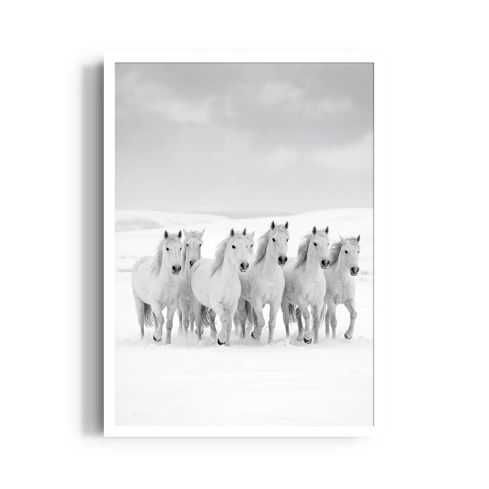 Winter Tundra Strength — 7 Horses Vastu Art