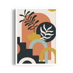 Sunset Arch Botanical Geometry - Abstract Modern Art - Pillow Fights