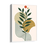 Boho Botanical Earth Shapes - Boho Modern Wall Art