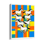 Geometric Vitality — 7 Horses Vastu Art