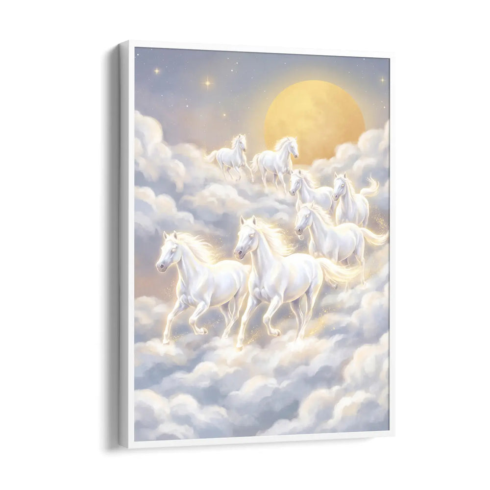 Stellar Cloud Runners — 7 Horses Vastu Art