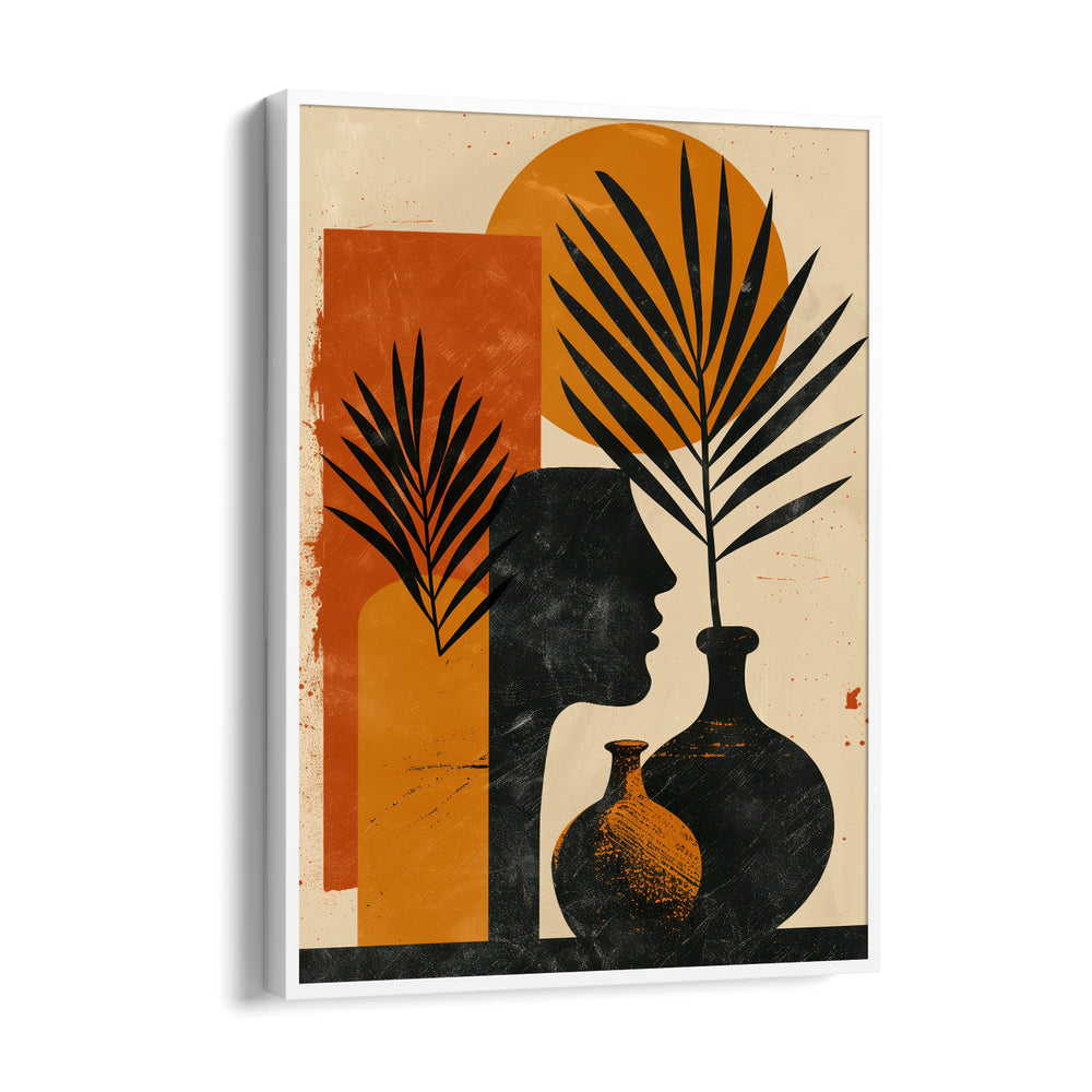 Sunset Muse Silhouette - Abstract Modern Art