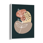 Boho Abstract Botanical Contrast - Boho Modern Wall Art