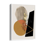 Golden Obsidian Botanical Fusion – Abstract Modern Art