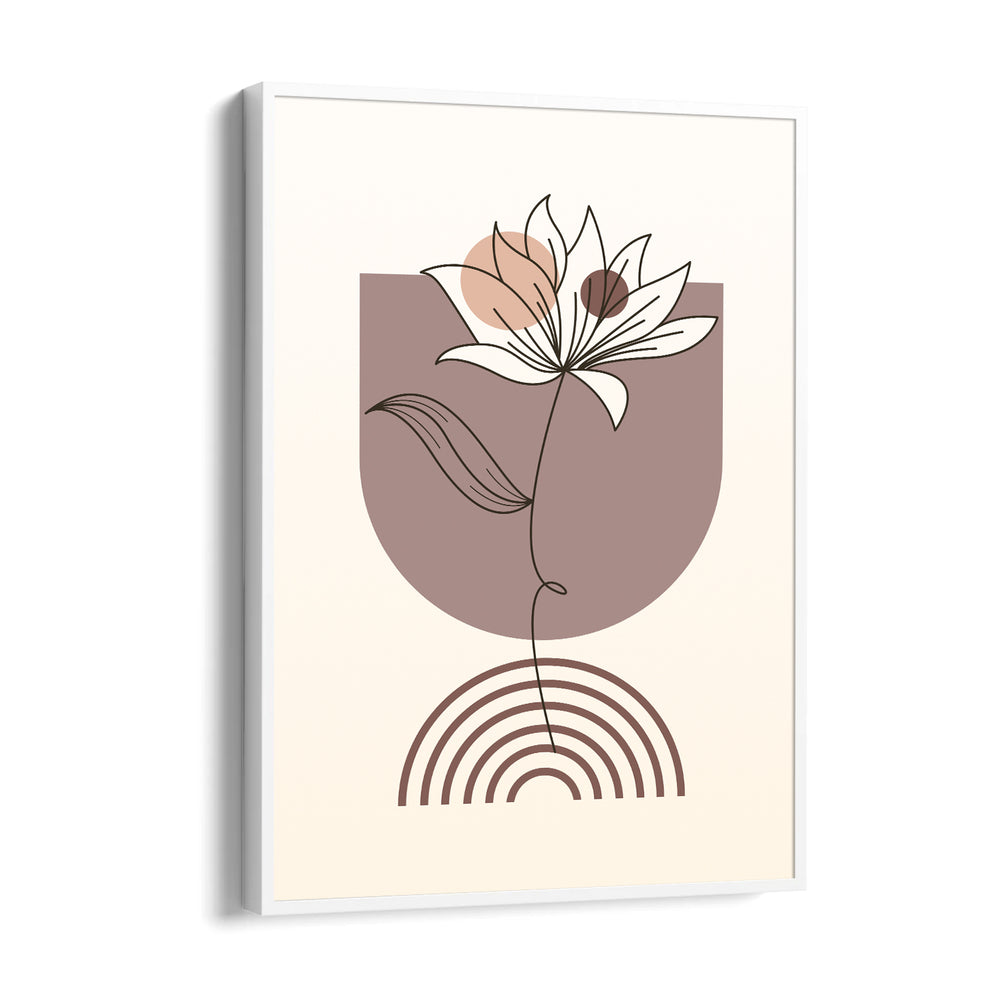 Boho Floral Line Harmony - Boho Modern Wall Art