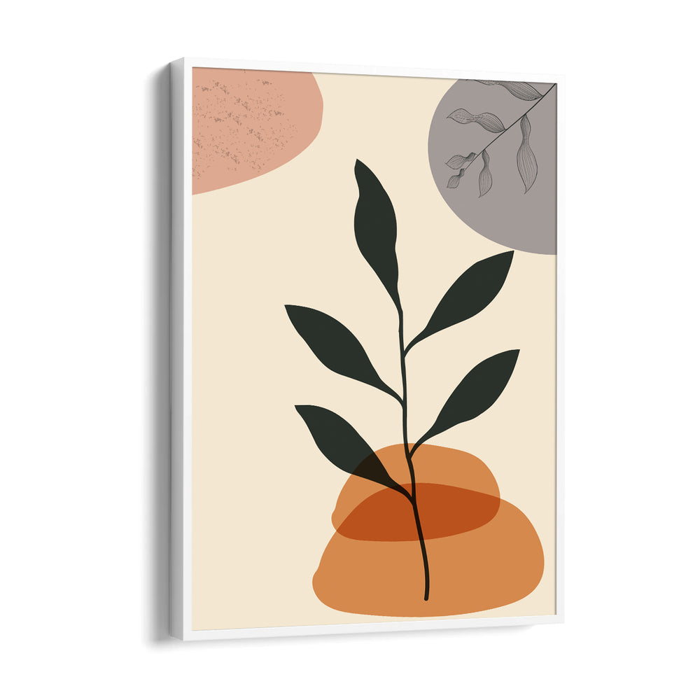 Boho Minimal Botanical Silhouette - Boho Modern Wall Art