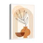 Boho Terracotta Vase Botanical - Boho Modern Wall Art