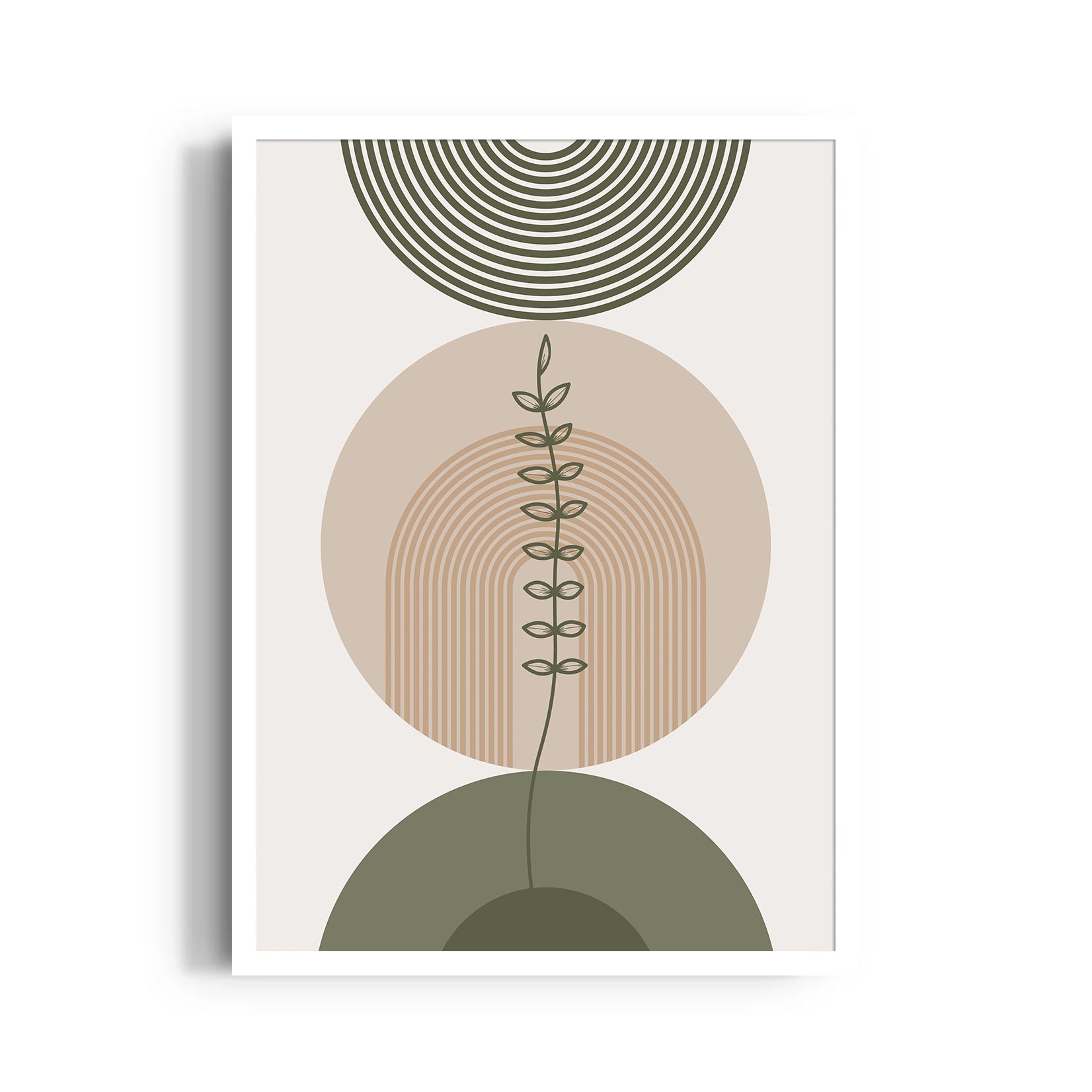 Boho Botanical Arch Harmony ??? Boho Modern Wall Art