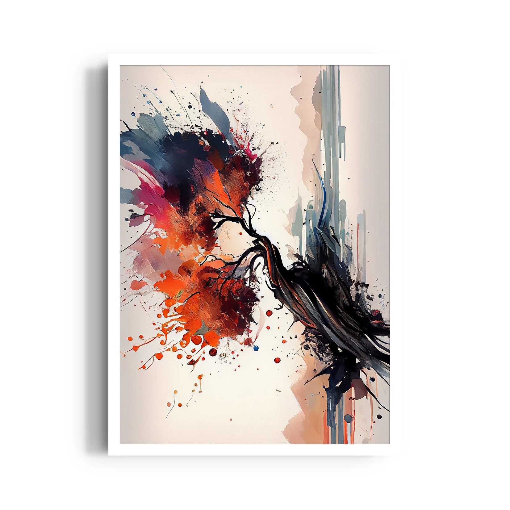 Inferno Bloom Surge - Abstract Modern Art