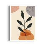 Boho Minimal Botanical Silhouette - Boho Modern Wall Art