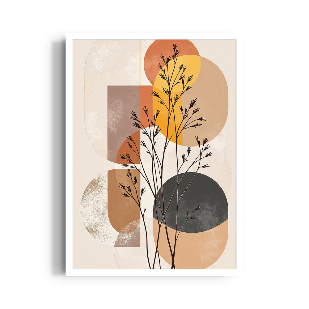 Amber Silence Botanica - Abstract Modern Art