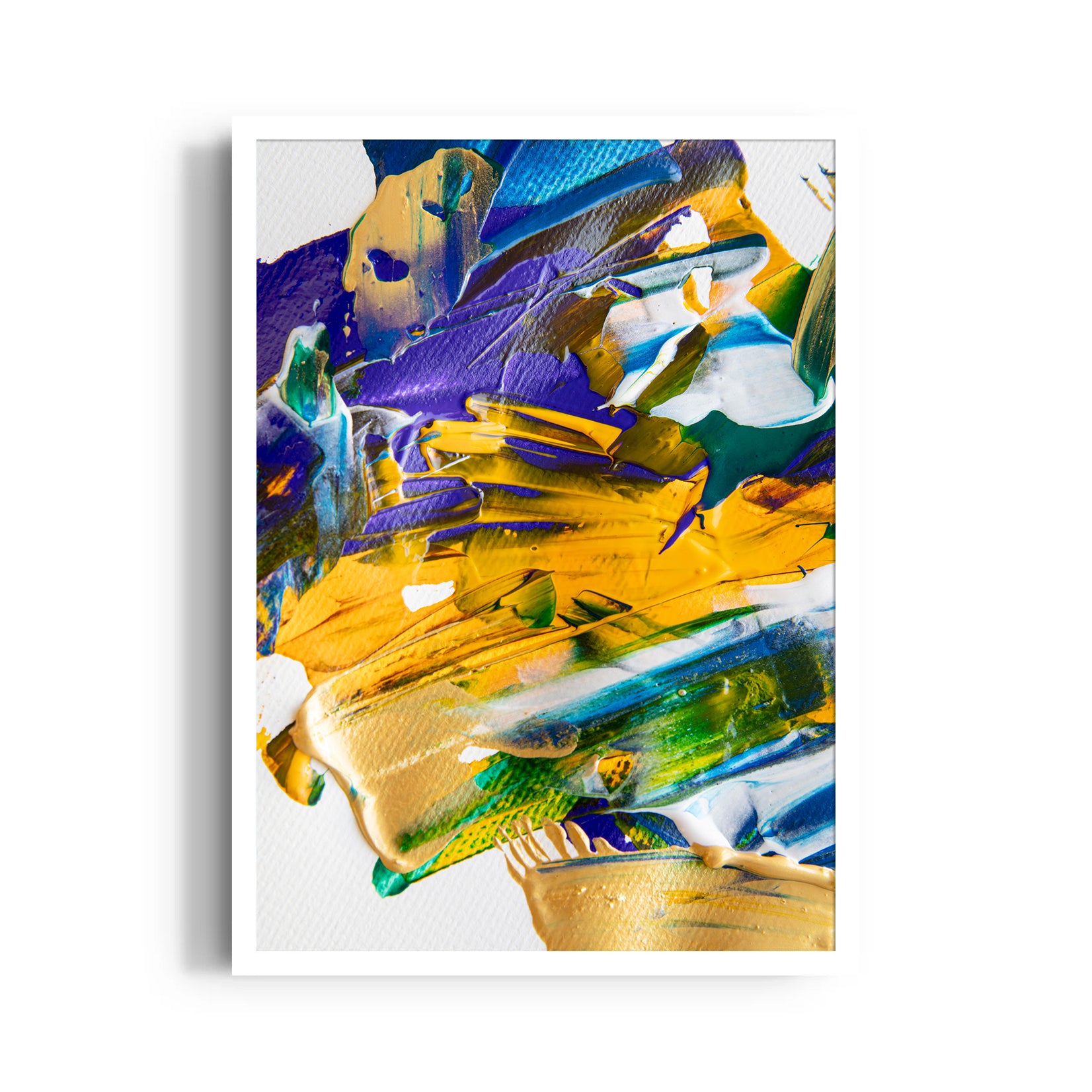 Prismatic Impasto Symphony - Abstract Modern Art