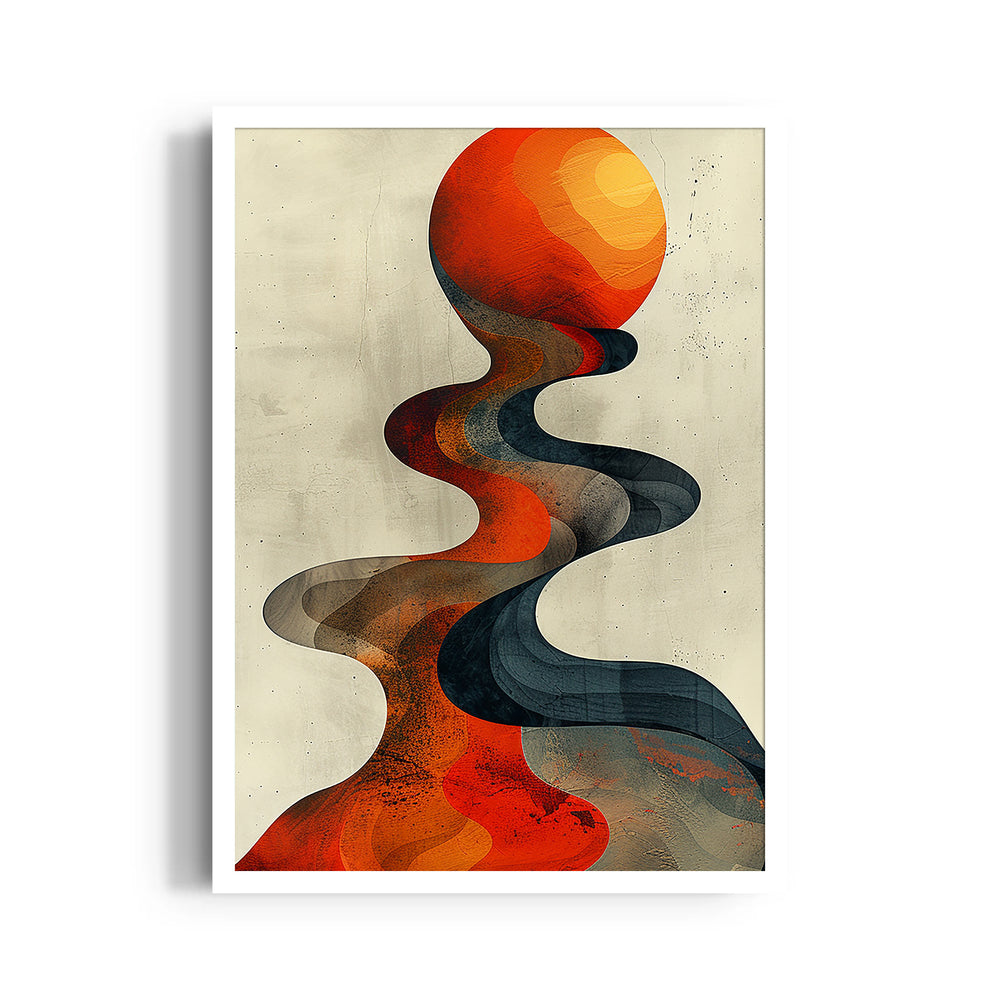 Solar Serpentine Flow - Abstract Modern Art