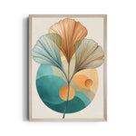 Boho Ginkgo Botanical Abstract – Boho Modern Wall Art
