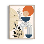 Abstract Boho Botanical Geometry - Boho Modern Wall Art