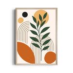 Boho Botanical Rainbow Composition - Boho Modern Wall Art