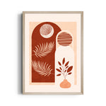 Boho Terracotta Botanical Arches - Boho Modern Wall Art