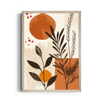 Boho Botanical Sunset Collage - Boho Modern Wall Art