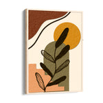 Textured Abstract Botanical Arch - Boho Modern Wall Art