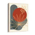 Abstract Boho Floral Sunburst - Boho Modern Wall Art