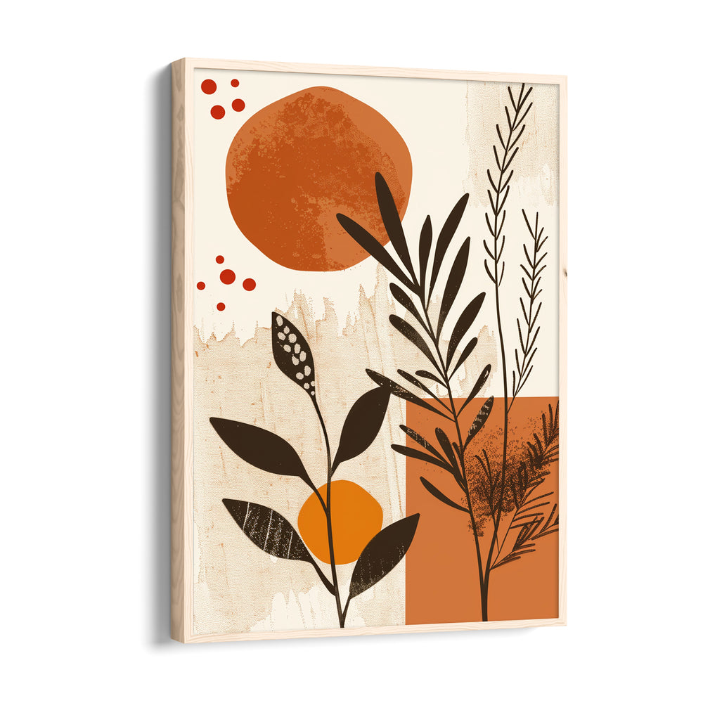 Boho Botanical Sunset Collage - Boho Modern Wall Art