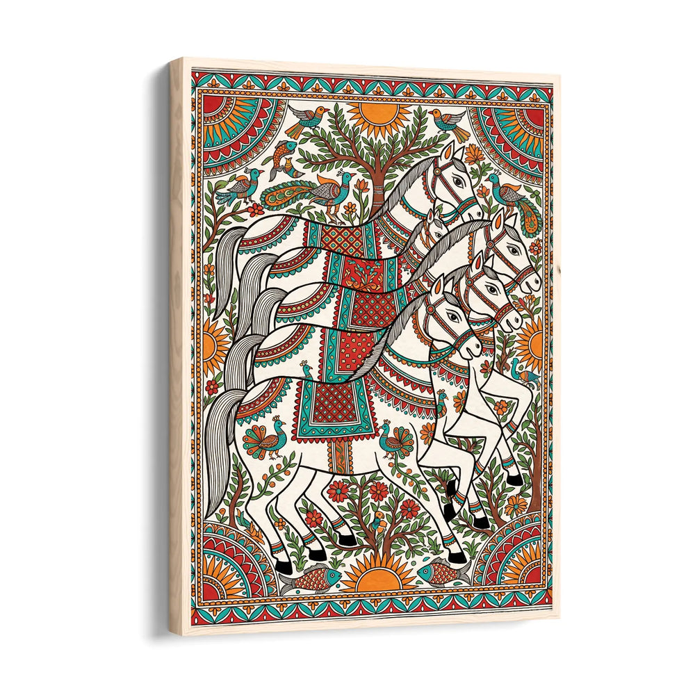 Madhubani — 7 Horses Vastu Art
