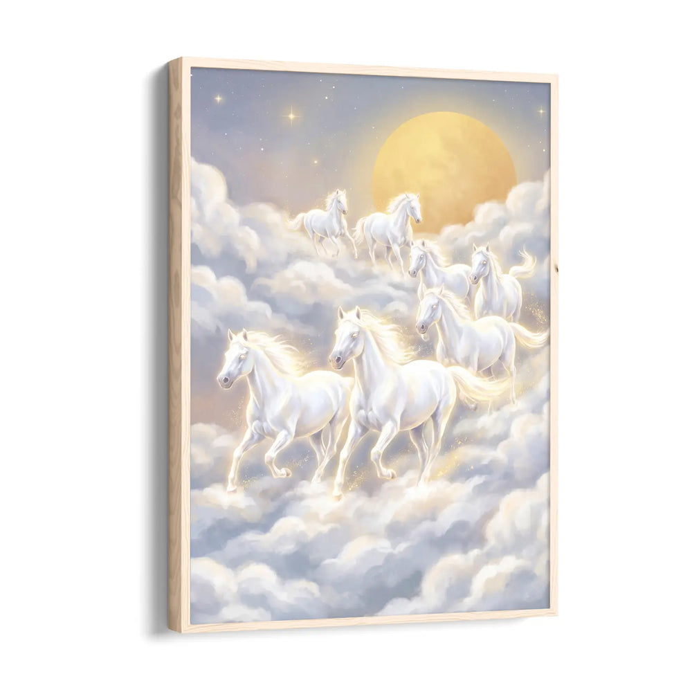 Stellar Cloud Runners — 7 Horses Vastu Art