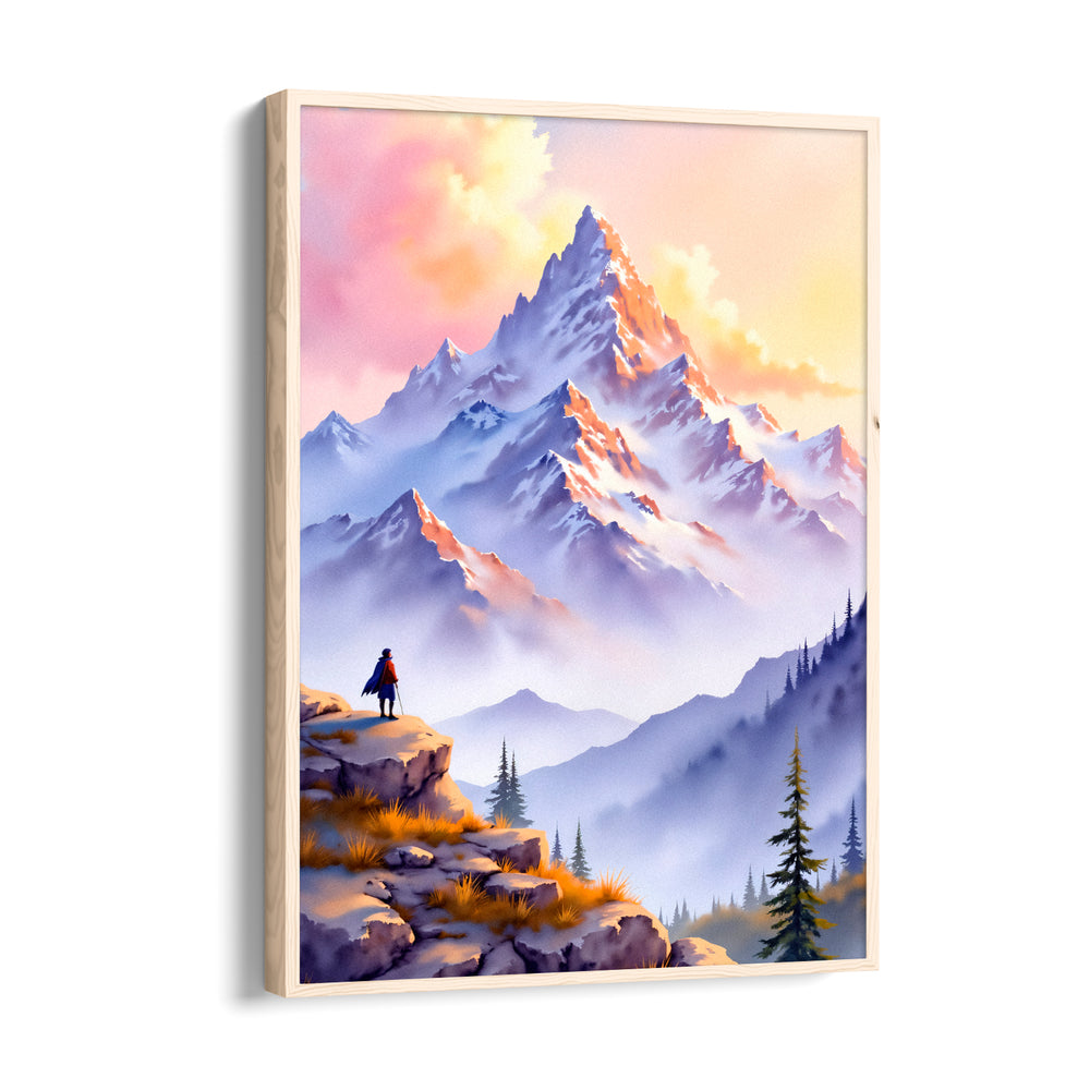 Summit of Quiet Courage - Landscape Modern Wall Art