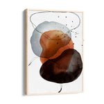 Terracotta Eclipse Balance - Abstract Modern Art