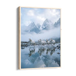 Alpine Reflection Surge — 7 Horses Vastu Art