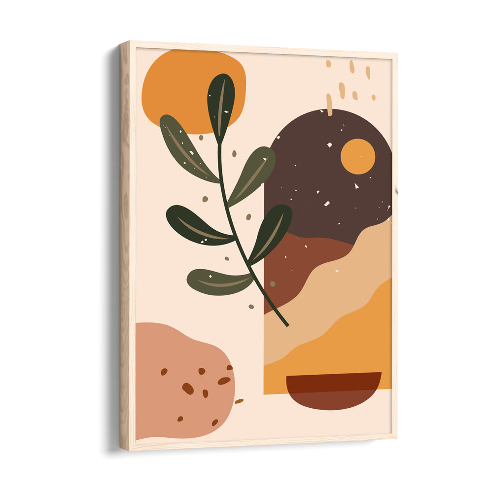 Desert Sun Botanical Harmony - Abstract Modern Art