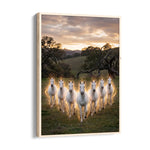 Divine Meadow Surge — 7 Horses Vastu Art
