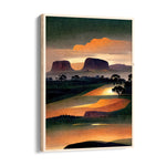 Amber Mesa Sunset – Landscape Modern Wall Art