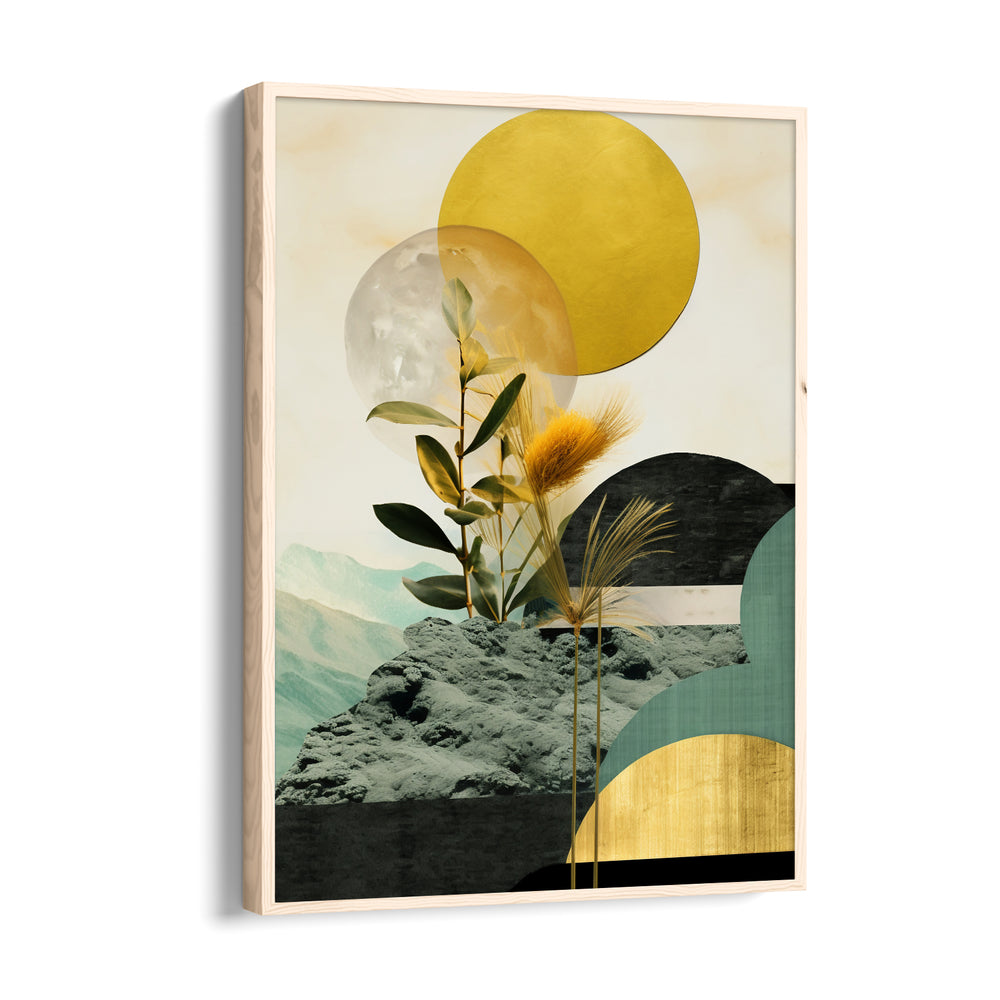 Golden Zenith Garden – Abstract Modern Art