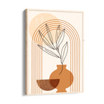Boho Terracotta Vase Botanical - Boho Modern Wall Art