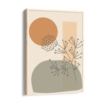Boho Wildflower Abstract Balance - Boho Modern Wall Art
