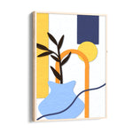 Azure Arch Botanical Contrast - Abstract Modern Art