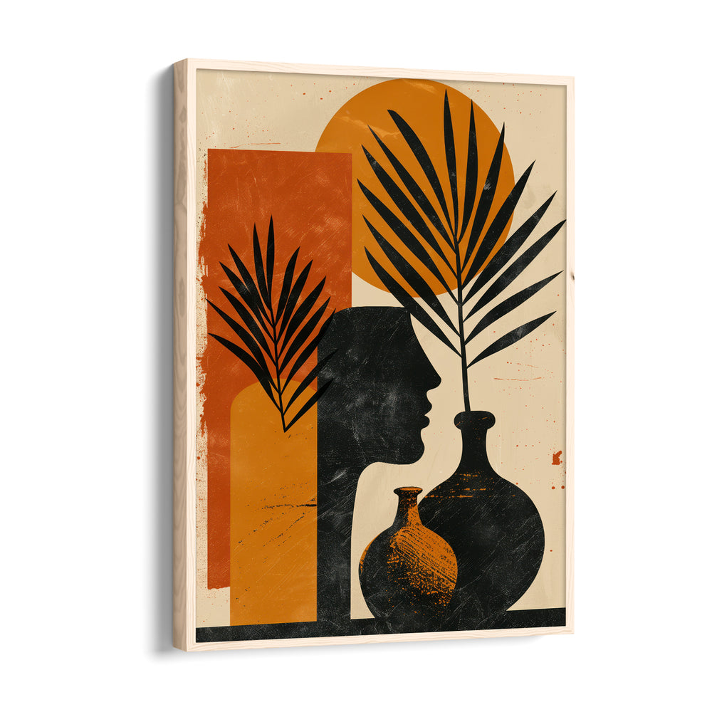 Sunset Muse Silhouette - Abstract Modern Art